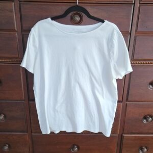 Talbot's White Short Sleeve Tshirt Size 1X